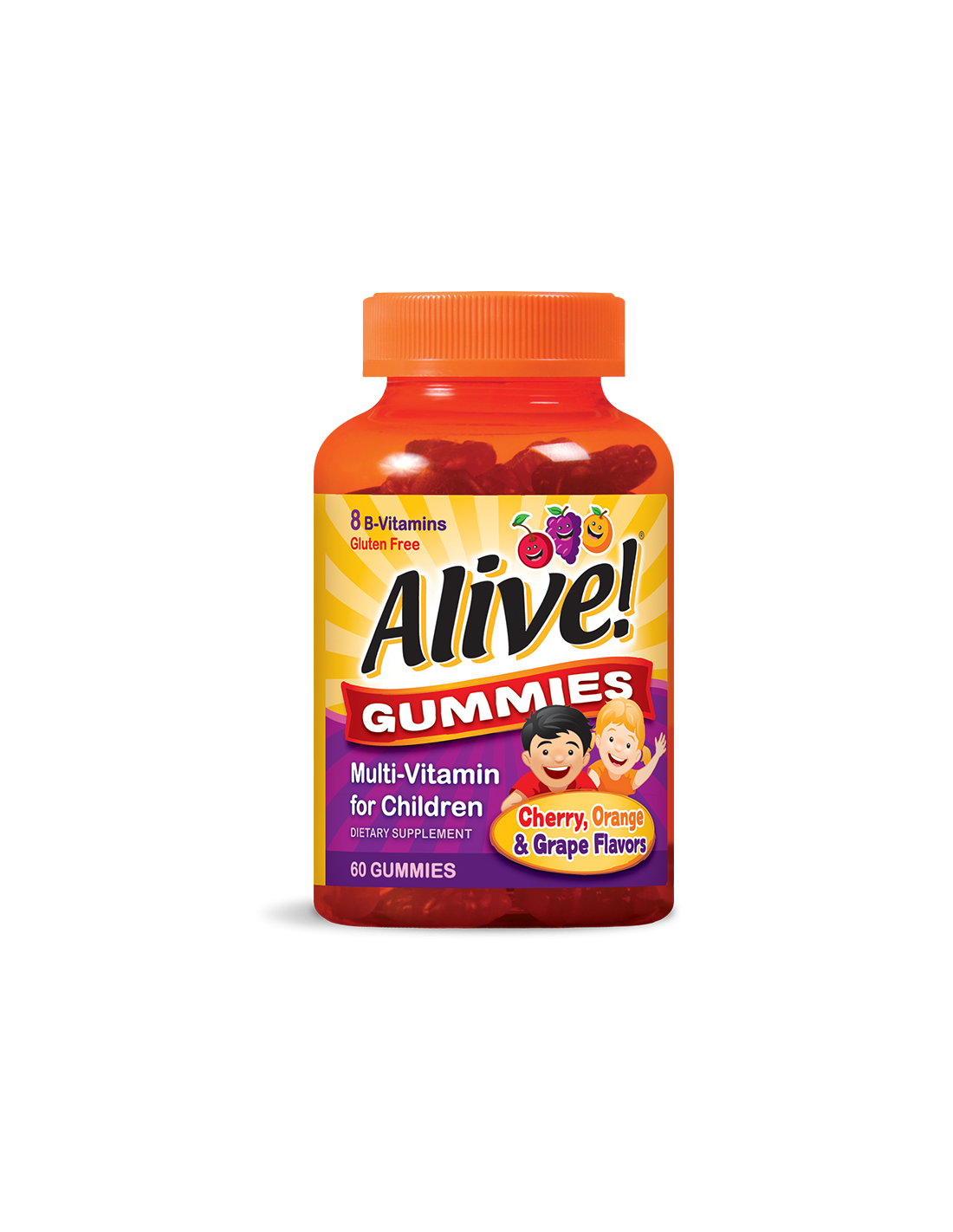 <tc>Alive</tc>! Multivitamín pre deti Gummies / <tc>Alive</tc>! Multivitamíny pre deti x 60 gélových tabliet Nature's Way