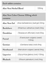 Čistenie hrubého čreva Aloe vera 330 mg - 120 tabliet