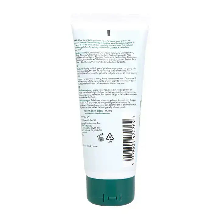 Aloe vera gél 100% vegan 200 ml Holland & Barrett
