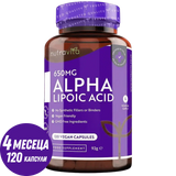 Kyselina alfa-lipoová 650 mg /120 kapsúl, 120 dávok/ <tc>Nutravita</tc>