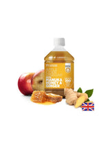 Jablčný ocot + med z Manuka a zázvoru - ocot jablčného muštu s manuka medom a zázvorom (300 mgo), 500 ml