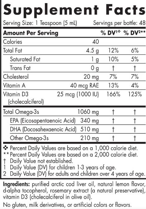 Arctic -D Toda pečeňová pečeňová kvapalina 850 mg - 237 ml