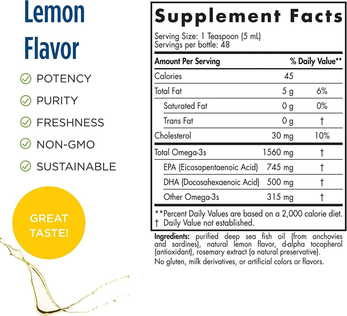Arktic Omega Liquid 1245 mg - 237 ml