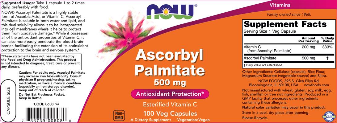 Ascorbyl Palmitát 500 mg - 100 kapsúl