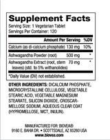Ashwagandha 572 mg / 120 kariet