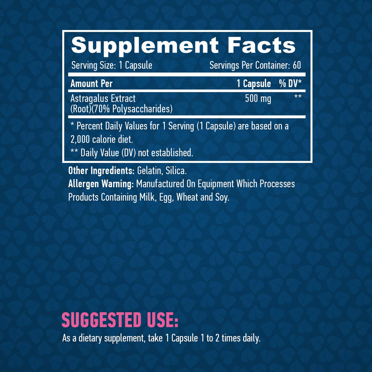 Astragalus 500 mg. / 60 uzáverov.