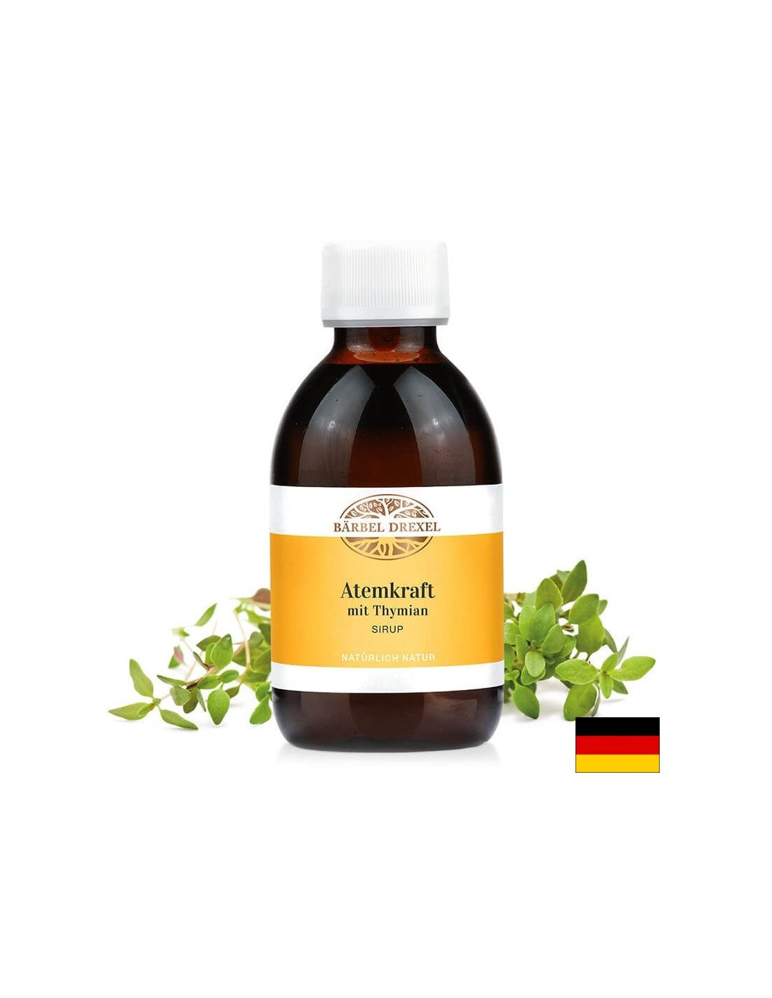 Atemkraft mit Thymian Sirup / Sirup s tymiánom na dýchacie ústrojenstvo, 200 ml <tc>Bärbel Drexel</tc>