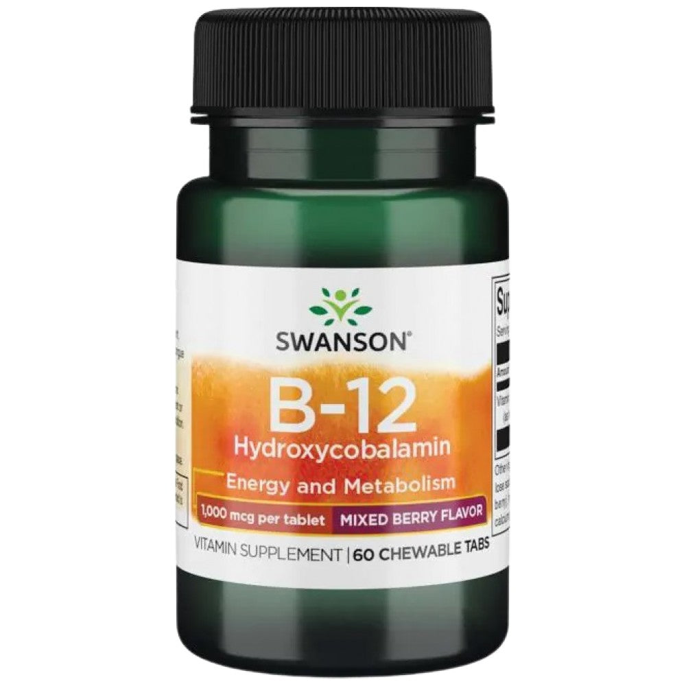 B-12 Hydroxycobalamín 1000 McG 60 Žuvacie tablety