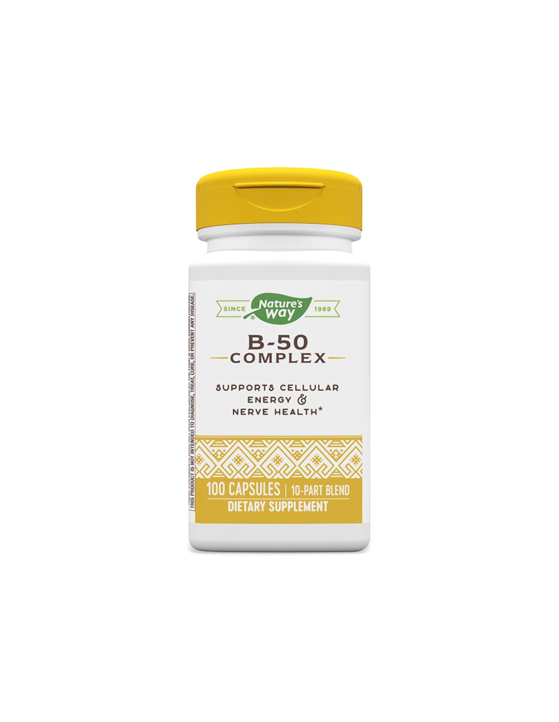 Komplex B-50-komplex vitamínu B-50, cesta prírody 100 kapsúl prírody