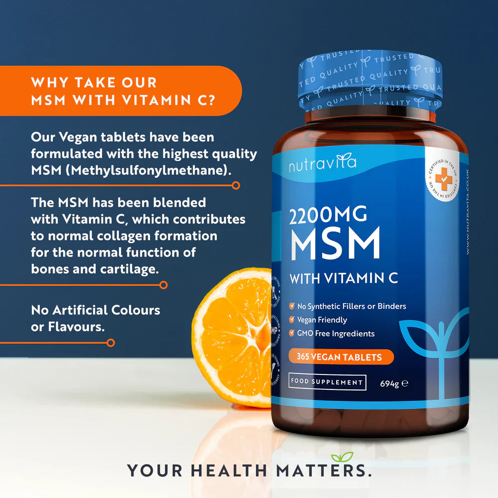 MSM 2200 mg (kosti a kĺby) - 365 tabliet