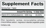 B12 metylcobalamín 5000 mcg - 60 žuvacích tabliet