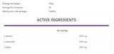 BCAA 2: 1: 1 1000 150 tablety