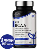 BCAA (2:1:1) s vitamínmi B6 a B12 - 180 Vcapsules. <tc>Nutravita</tc>