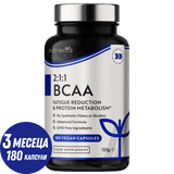 BCAA (2:1:1) s vitamínmi B6 a B12 - 180 Vcapsules. <tc>Nutravita</tc>