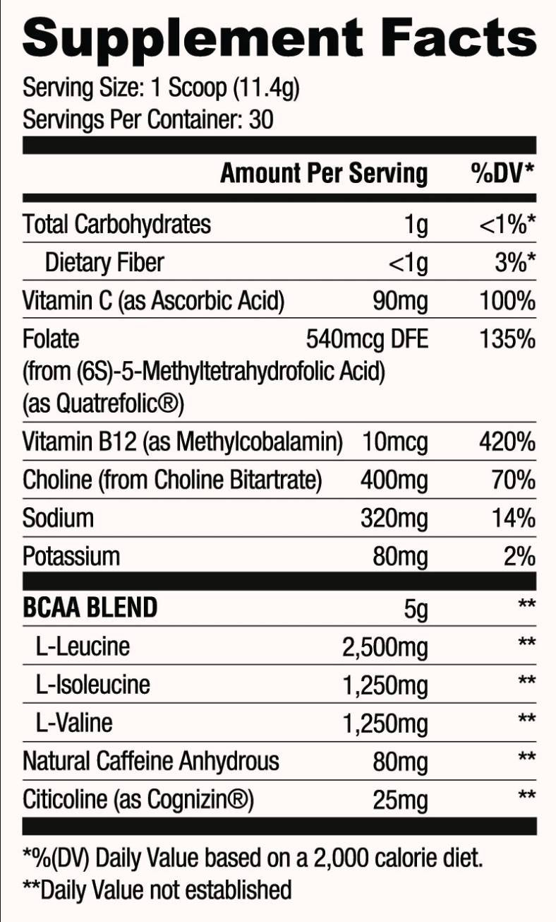 BCAA Focus | s kofeínom a cholínom 333 gramov