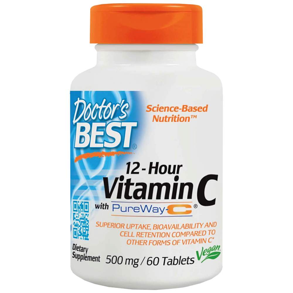 Najlepší 12-hodinový vitamín C s tabletami Pureway-C-60