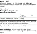 Najlepší extrakt z škorice s Cinsulinom 250 mg - 120 kapsúl