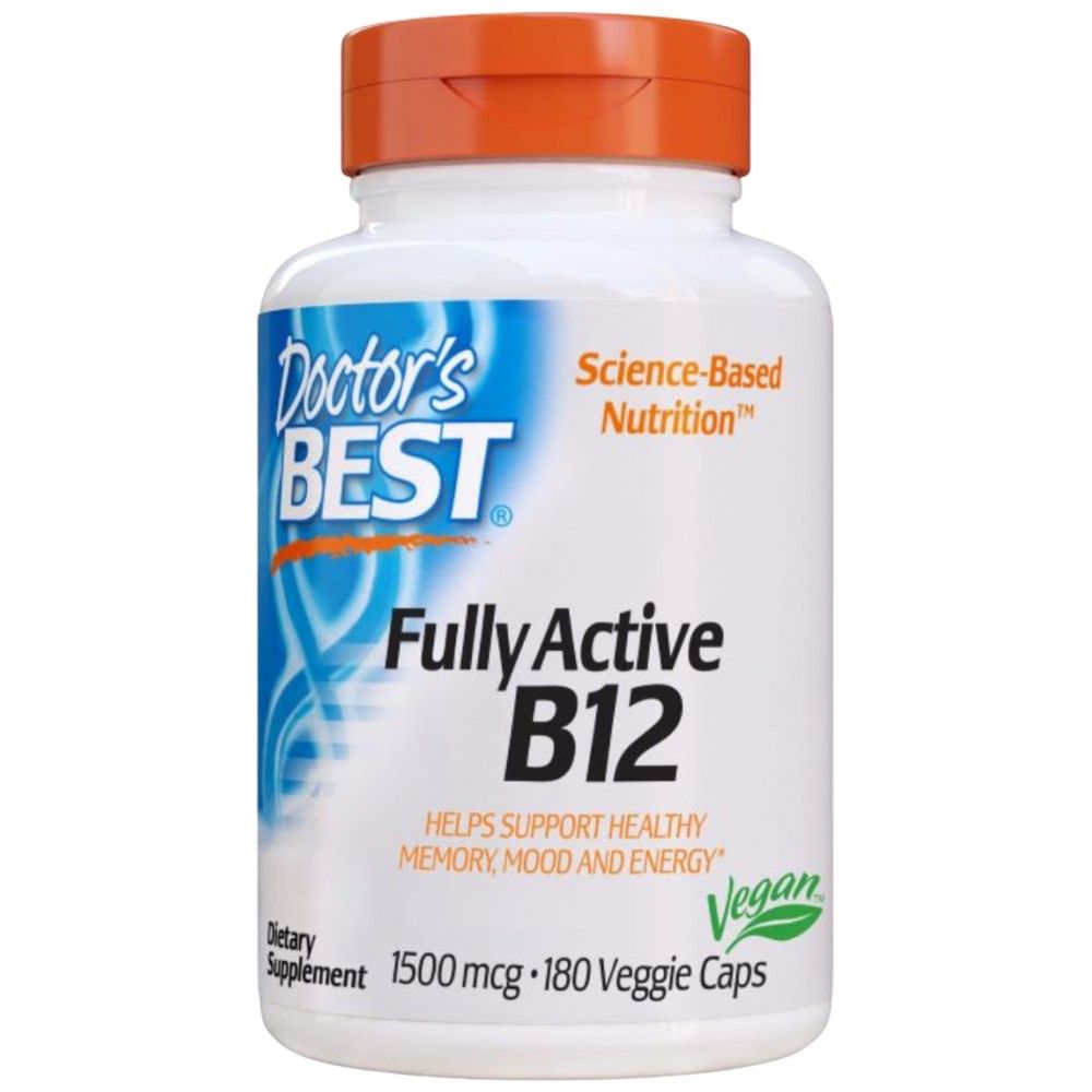 Najlepšie plne aktívne B12 / metylcobalamín 1500 mcg - 180 kapsúl
