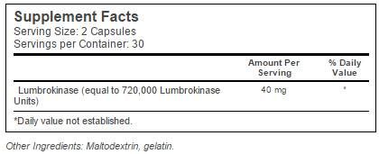 Najlepšia lumbrokináza 20 mg - 60 kapsúl