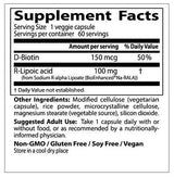 Najlepšia kyselina R-lipoová / stabilizovaná Na-R-Ala 100 mg-60 kapsúl