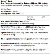 Najlepšie píly palmetto 320 mg - 180 gélových kapsúl
