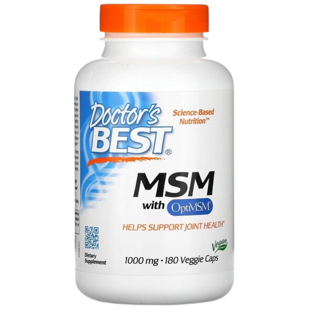 Najlepšie vegánske MSM 1000 mg | S optimsm - 180 kapsúl