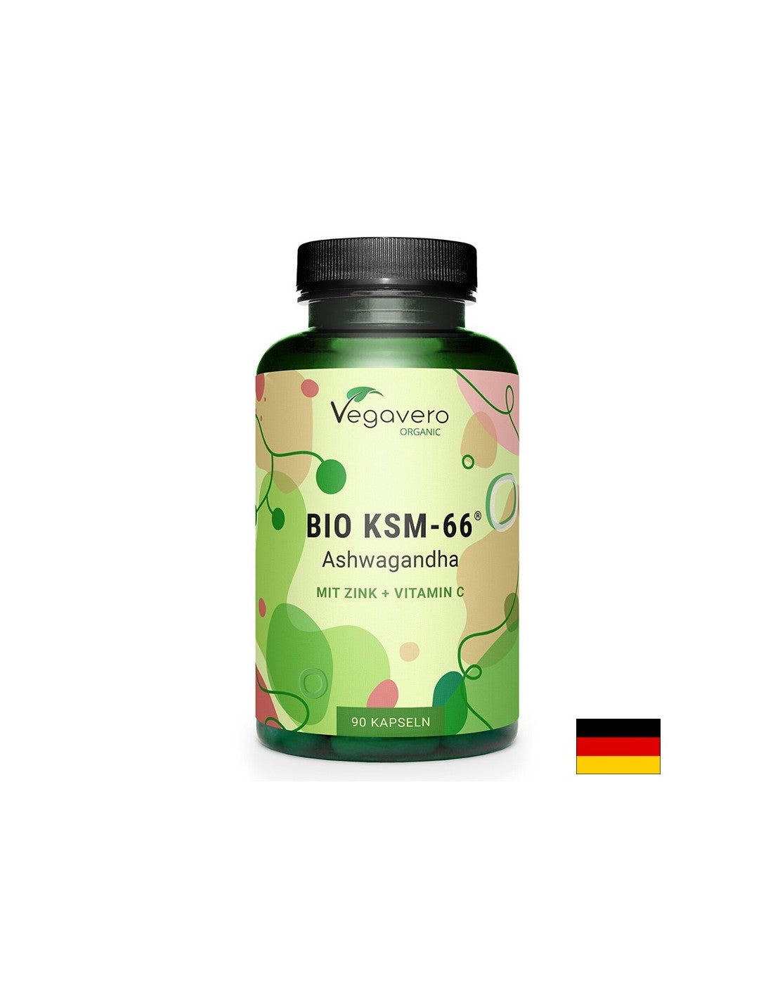 Nervový systém - Bio KSM -66 Ashwagandha + zinok a vitamín C, 90 kapsúl