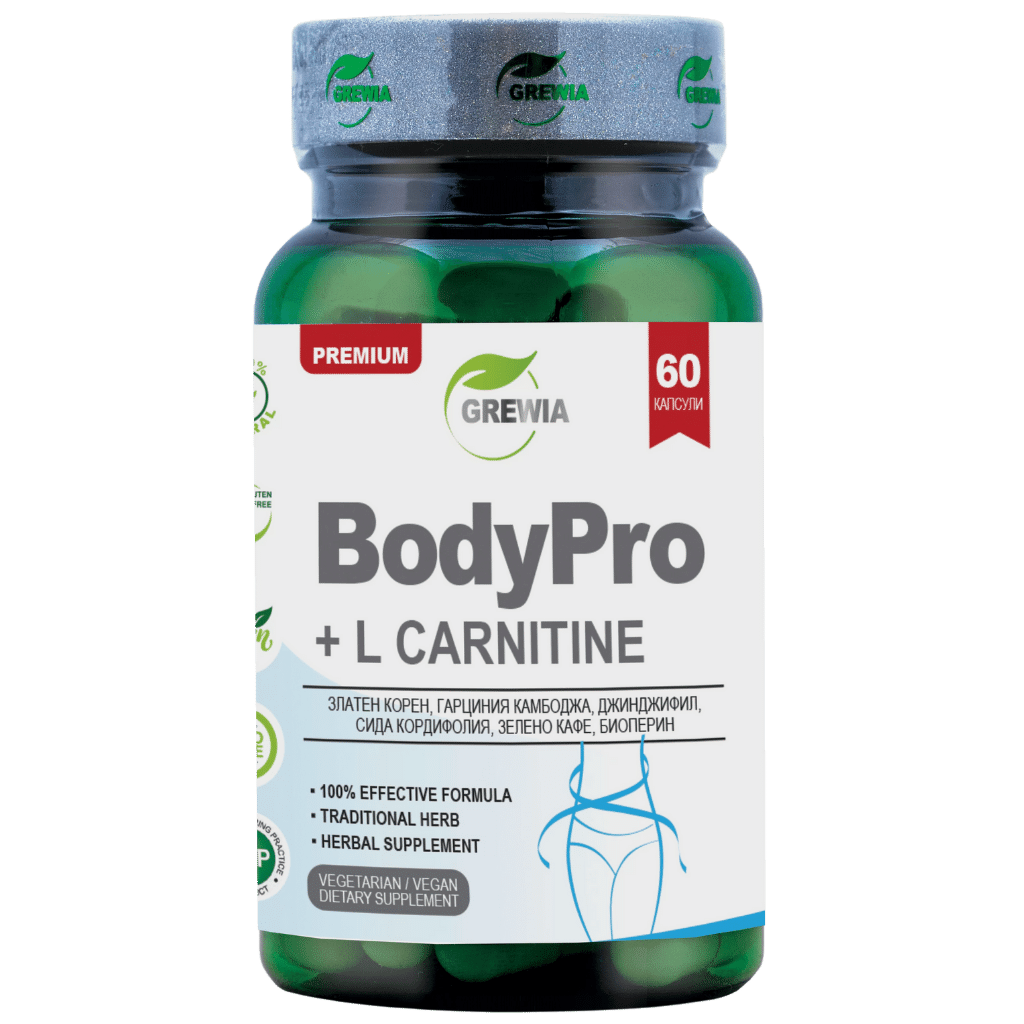 Chudnutie / BodyPro + L - Karnitín / 60 kapsúl, 30 dávok / grewia