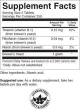 Pivovarské kvasinky 500 mg 500 tabliet