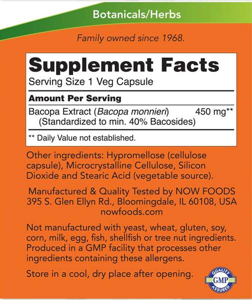 Bacopa extrakt 450 mg - 90 kapsúl