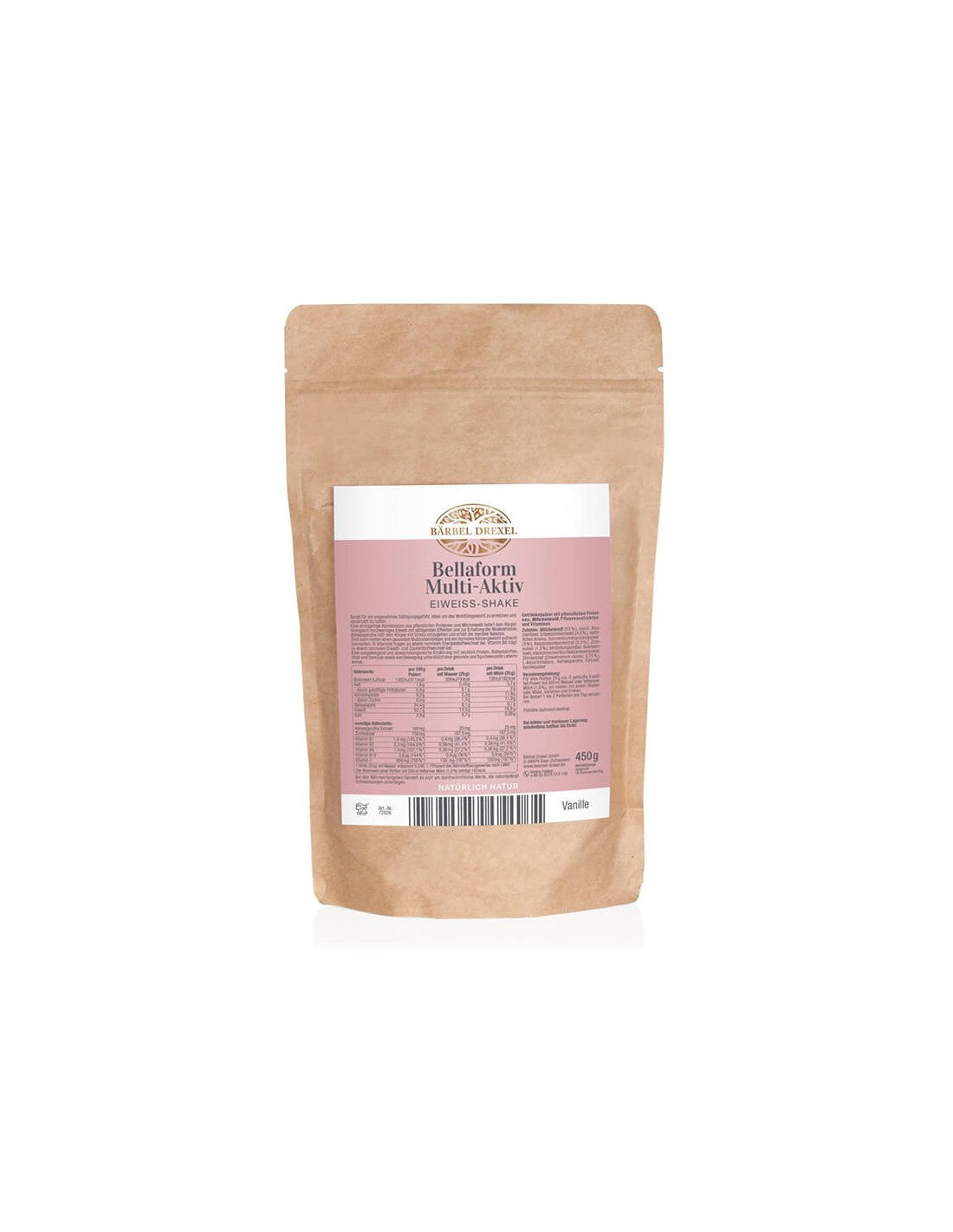 Rastlinný a mliečny proteín + ashwagandha, škorica a vitamíny - Bellaform, 450 g, prášok s príchuťou vanilky a škorice <tc>Bärbel Drexel</tc>