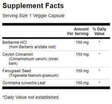 Berberine Complex s škoricou, gymnema a Fenugreek 600 mg - 90 kapsúl