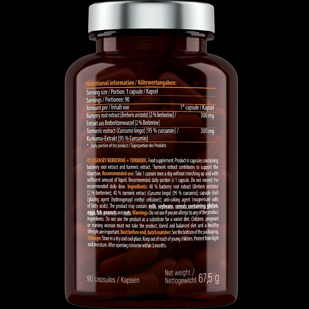 Berberine + Kurkuma - 90 kapsúl