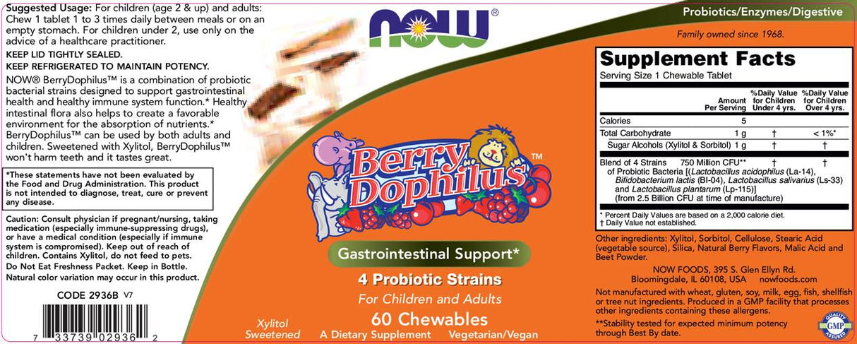 Berrydophilus - 60 žuvateľných tabliet