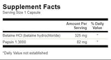 Betaine HCl kyselina chlorovodíková s pepsínom - 250 kapsúl