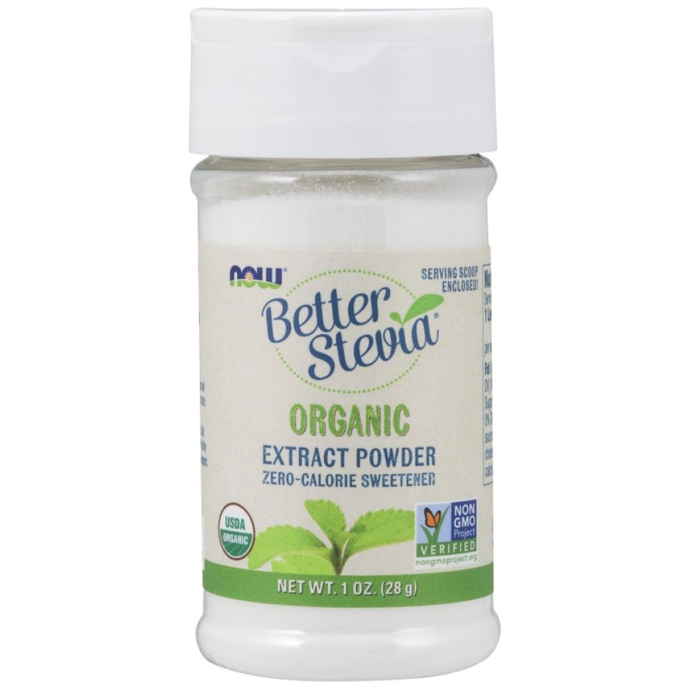 Lepší prášok extraktu Stevia® | Organické - 28 gramov