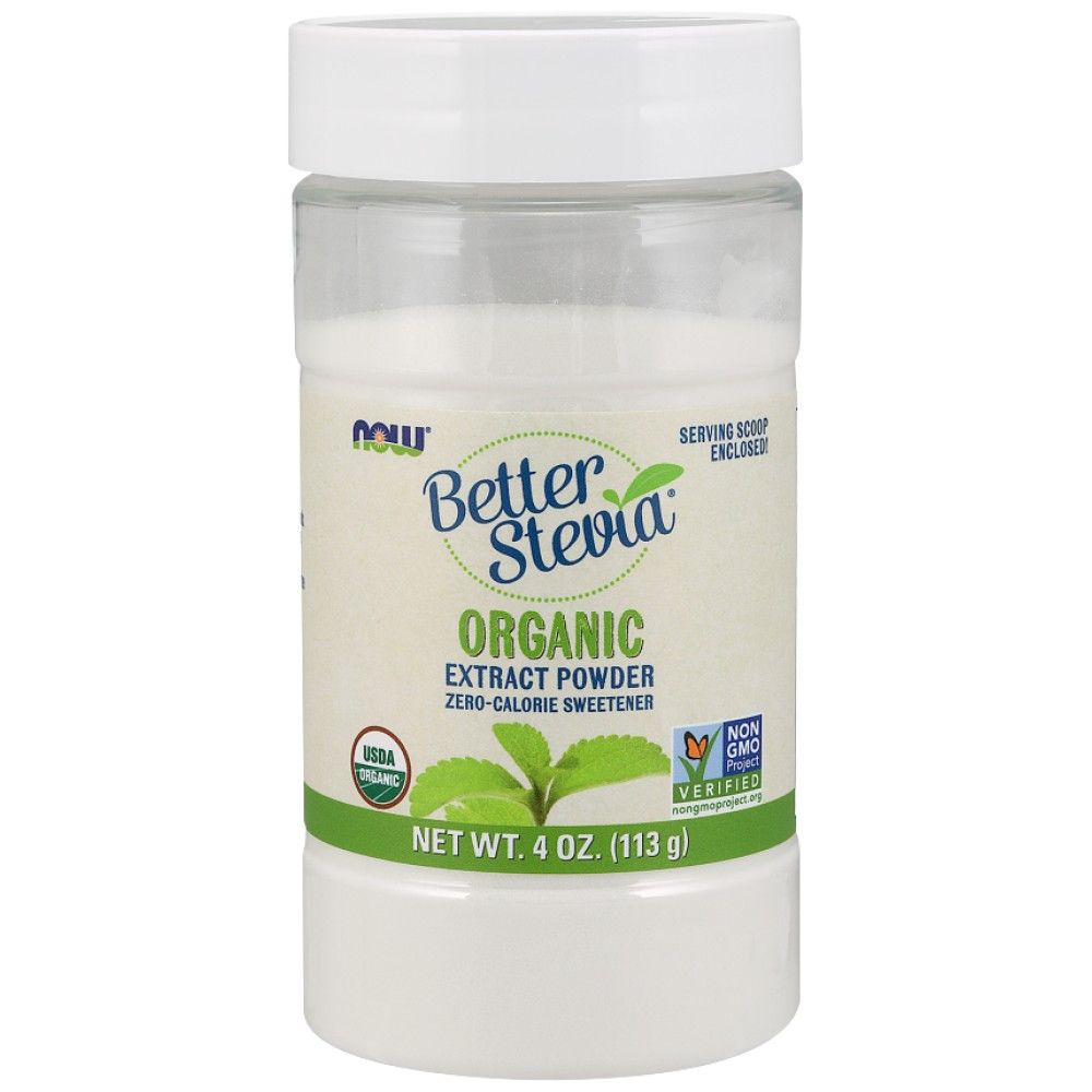 Lepší prášok extraktu Stevia® | Organické - 28 gramov
