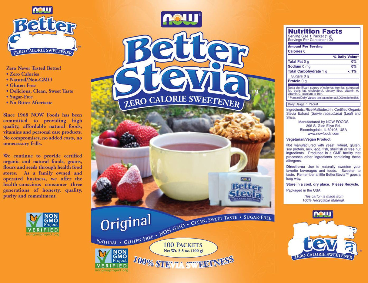 Lepšie originálne pakety Stevia® - 100 paketov