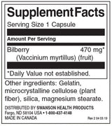 Ovocie bilberry 470 mg - 100 kapsúl