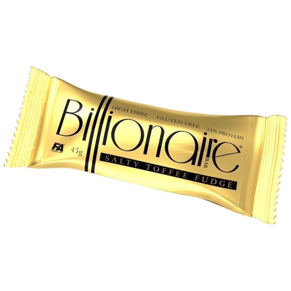 BILIONAIRE BAR | Vysoké vlákniny ~ bezlepkové ~ bielkovinové tyčinky - 45 gramov