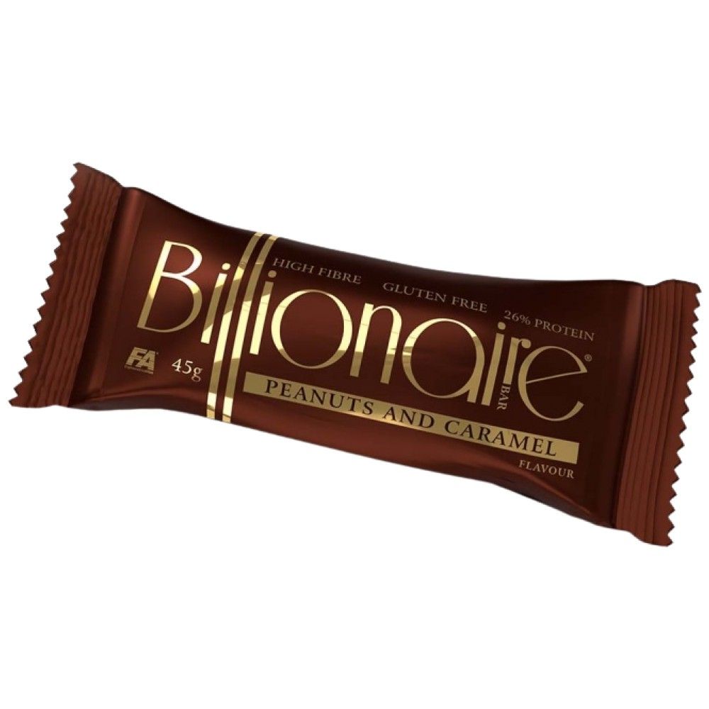 BILIONAIRE BAR | Vysoké vlákniny ~ bezlepkové ~ bielkovinové tyčinky - 45 gramov
