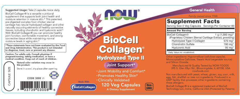 Biocell kolagén / hydrolyzovaný typ II - 120 kapsúl