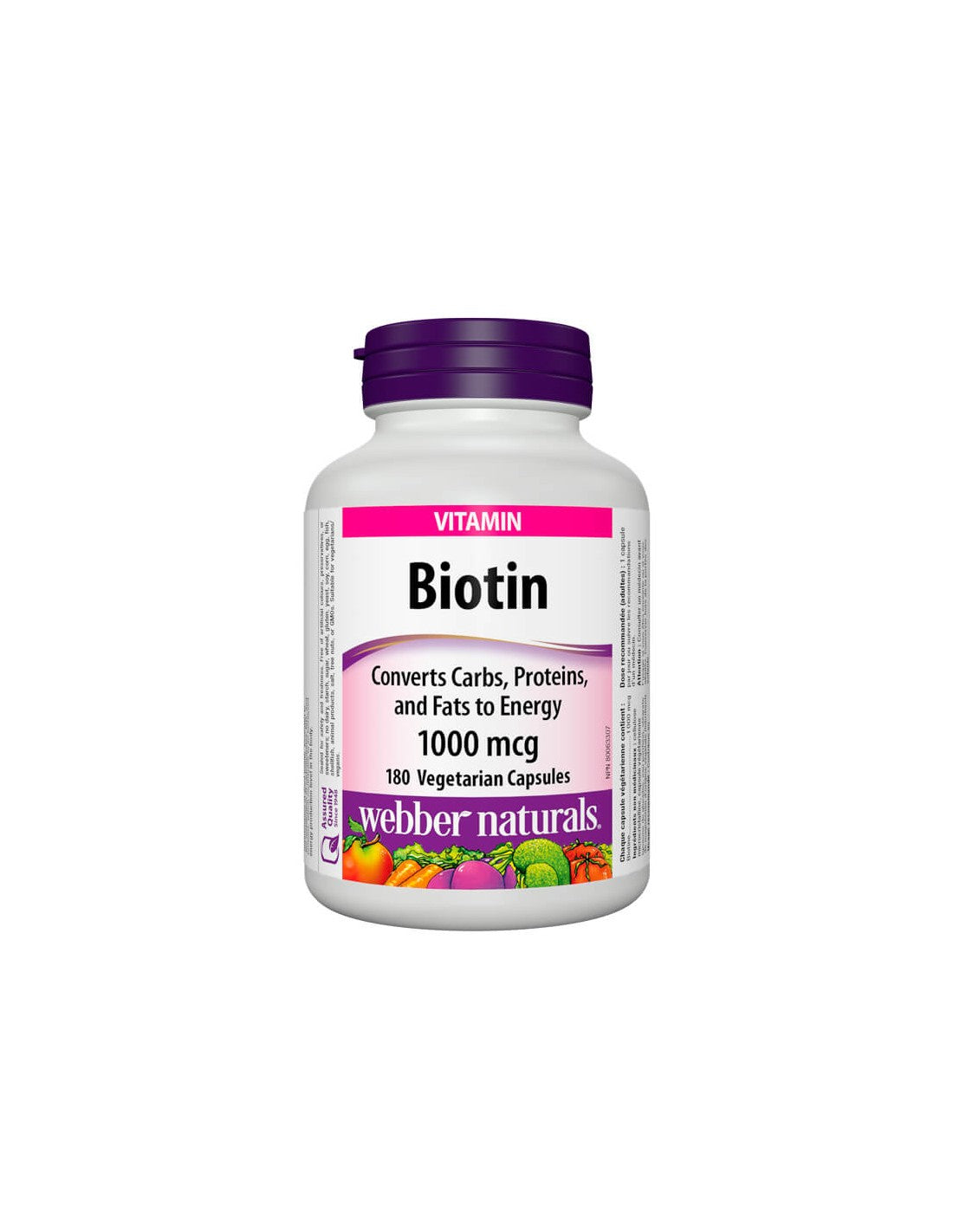 Biotín / biotín, 1000 µg, 180 kapsúl