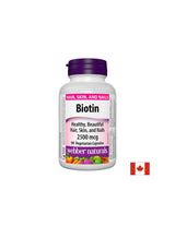 Biotín / Biotín, 2500 µg, 90 kapsúl <tc>Webber Naturals</tc>