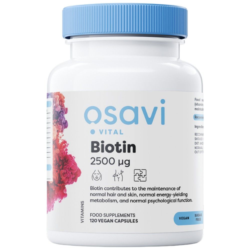 Biotín 2500 mcg - 120 kapsúl