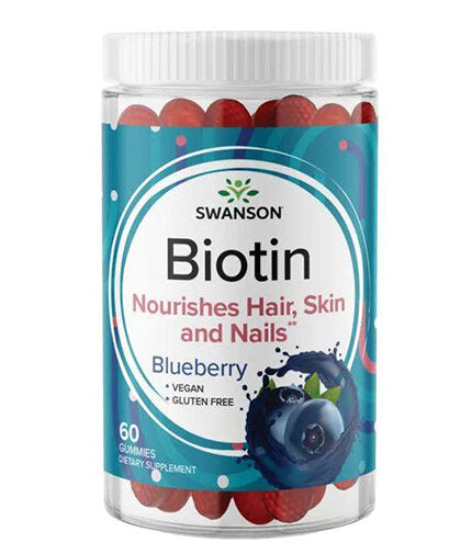 Biotín Gummies 5 000 mcg | Čučoriedka - 60 žuvateľných tabliet