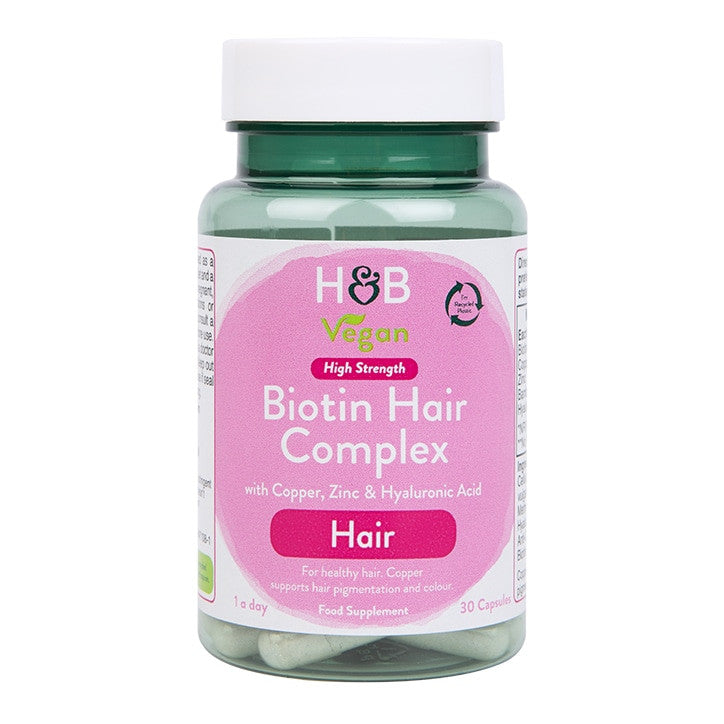 Komplex biotínových vlasov (komplex biotínových vlasov) 30 kapsúl Holland & Barrett