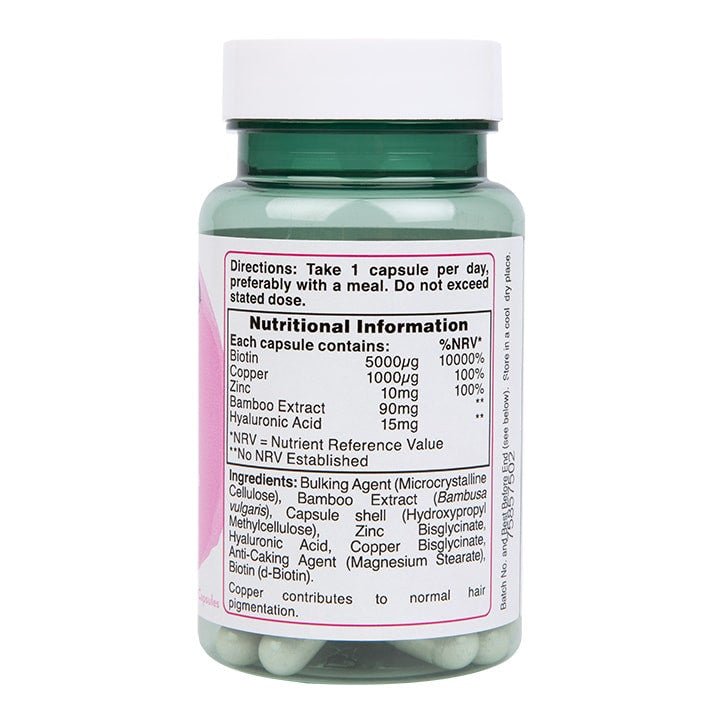 Komplex biotínových vlasov (komplex biotínových vlasov) 30 kapsúl Holland & Barrett