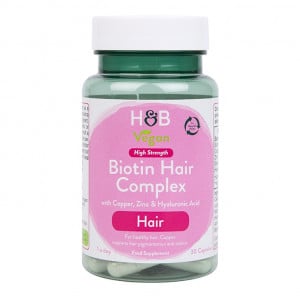 Komplex biotínových vlasov (komplex biotínových vlasov) 30 kapsúl Holland & Barrett