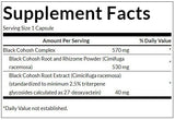 Čierny kohosh (štandardizovaný) 550 mg - 120 kapsúl